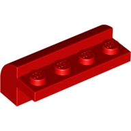 Lego kostka (kostička) 2x4x1 1/3 zakulacená nahoře, červená (608121, 4116617)